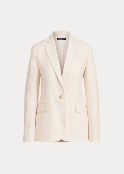 Women's Ralph Lauren Herringbone Linen Blazers | 518036OWK